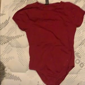 Red girls bodysuit